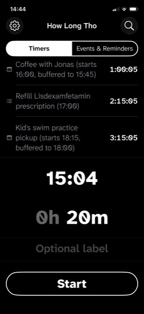 Timer list